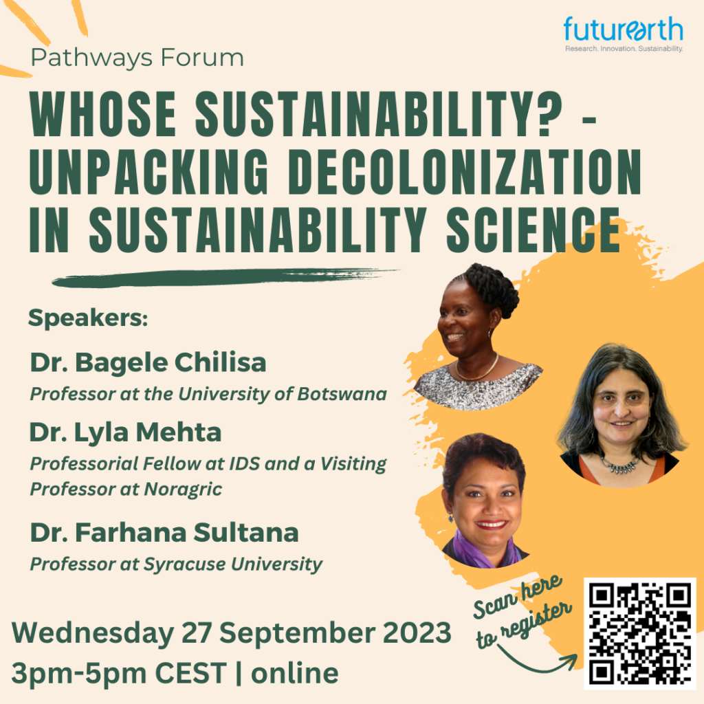 decolonization in sustainability science